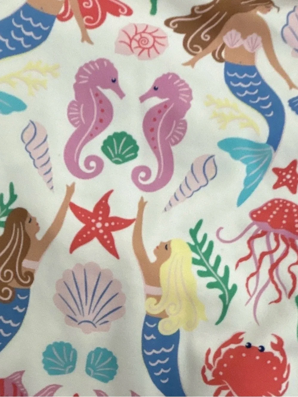 Mini Boden Girls Mermaid Swimsuit Hallie Frill Strap One Piece 3-4y Excellent